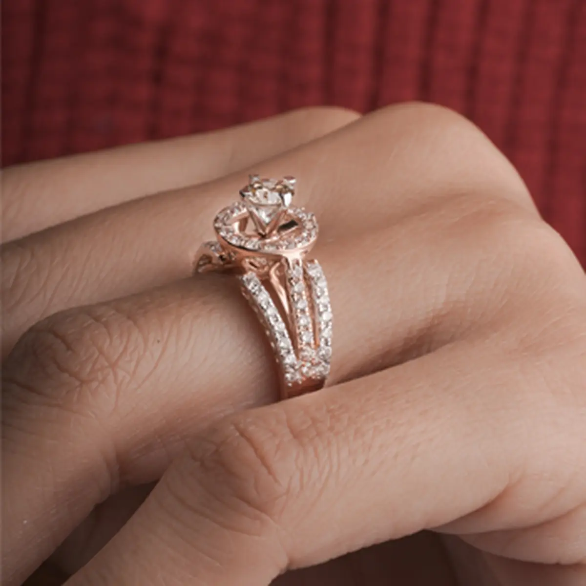 Classic Round Solitaire Engagement Ring 