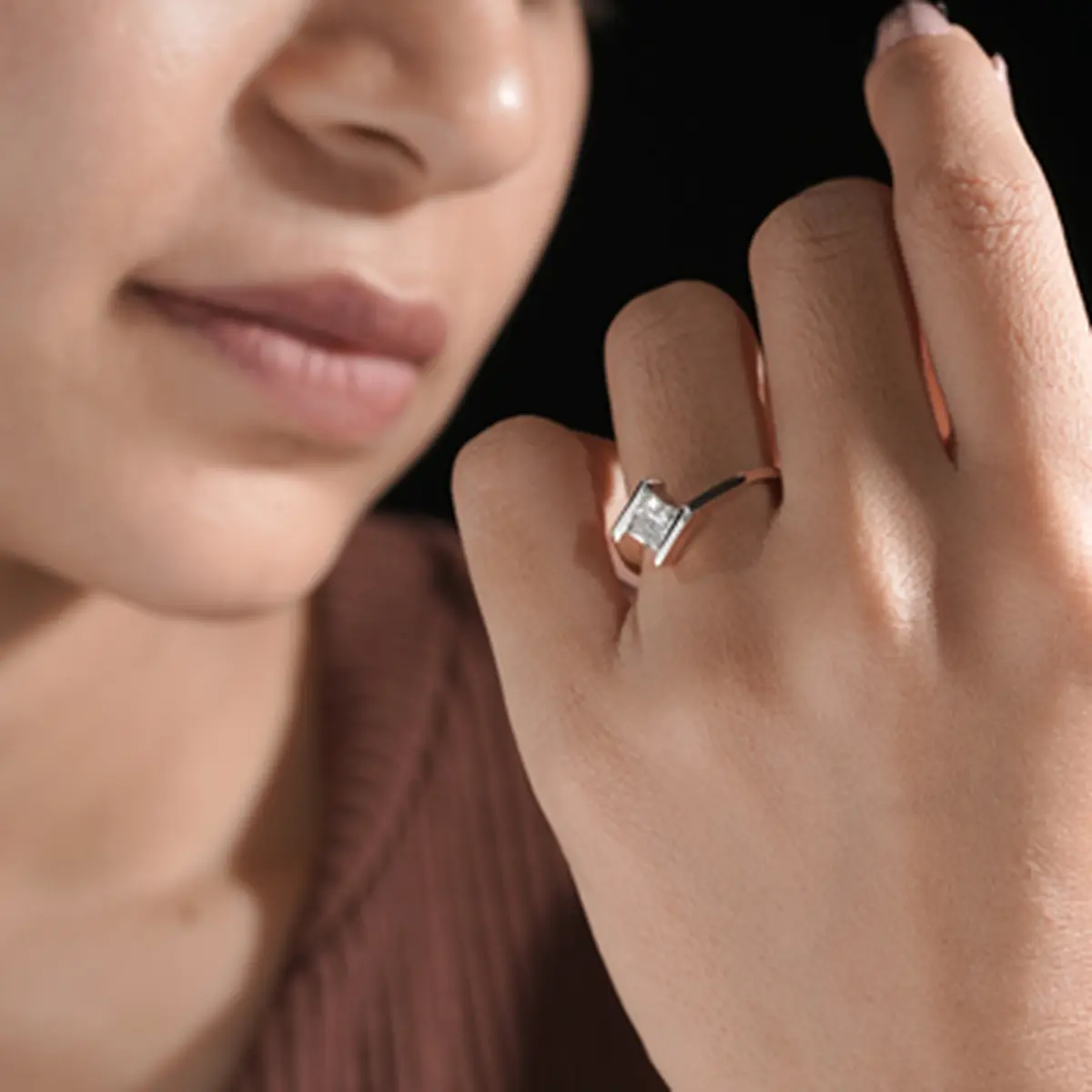 1 Carat Princess Diamond Splendour Solitaire Ring