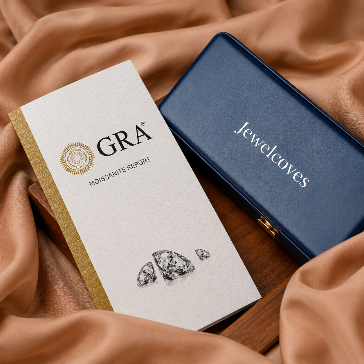 Round Curved Wedding Band With Round Cut | Moissanite Diamonds | GRA Certified | E-F Color