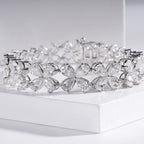 Delicate Pear Moissanite Diamond Bracelet Woman’s Wrist – Minimalist Jewelry Style