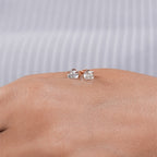 Elegant Two-Tone Gold Diamond Studs – 1.20 Carats