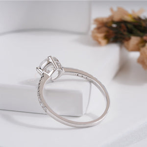 1.16tcw Round Solitaire Moissanite Wedding Ring | IGI Certified | E-F Color | VVS- VS Clarity