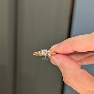 0.4CT Princess Solitaire Lab Grown Diamond Ring | Lab Grown Diamonds | IGI Certified