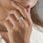 Luxury Triple Diamond Gold Ring – Unique Pear Cut Design