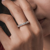 Emerald Diamond Samorn Full Eternity Band