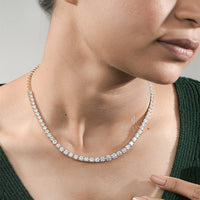 Elegant Diamond Tennis Necklace – Luxury Jewelry Statement Piece
