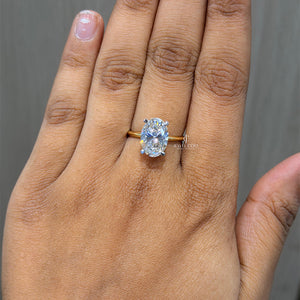 3CT Oval Solitaire Wedding Ring | Lab Grown Diamonds | IGI Certified