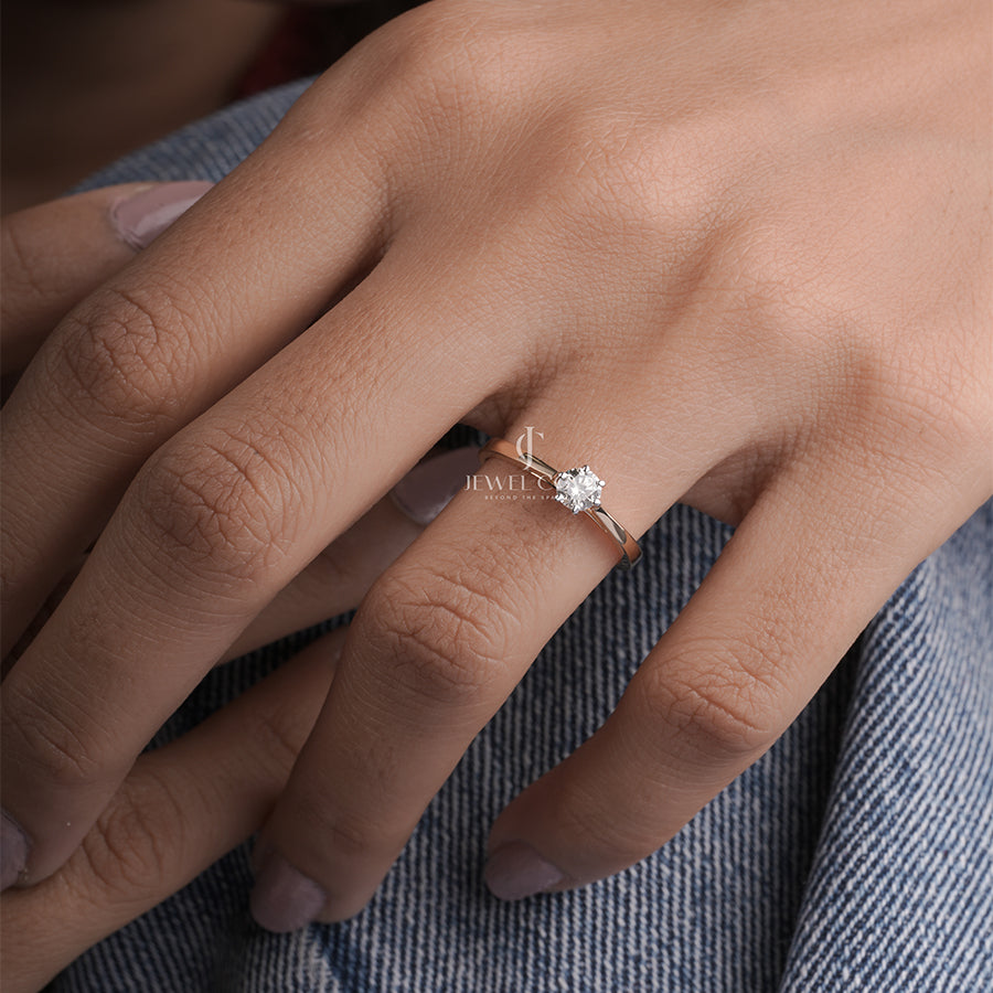 The Rosy Lab Grown Diamond Ladies Ring