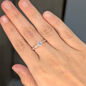 Round Solitaire Ring | Engagement Ring | Lab Grown Diamonds | IGI Certified