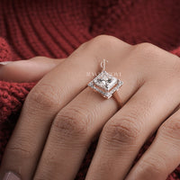 2 Carat Princess Diamond Charlotte Halo Ring