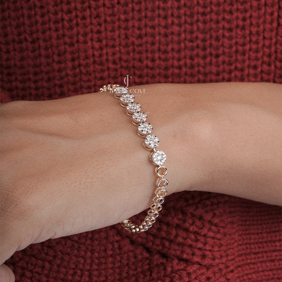 Linked Luxury Moissanite Diamond Bracelet