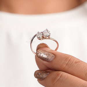 Two Marquise Solitaire Lab Diamond Engagement ring | Lab Grown Diamonds | IGI Certified