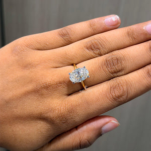 3CT Oval Solitaire Wedding Ring | Lab Grown Diamonds | IGI Certified