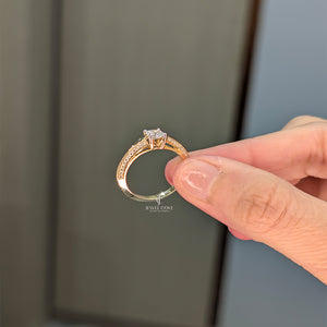 0.4CT Princess Solitaire Lab Grown Diamond Ring | Lab Grown Diamonds | IGI Certified