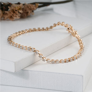 Round Tennis Lab Grown Bracelet For Women | EF Color | VVS-VS Clarity | IGI Certified