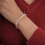 Lab Grown Round Diamond Tennis Bracelet