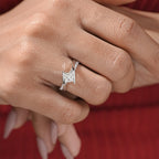 1 Carat Princess Cut Engagement Ring