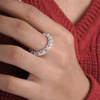 Emerald And Round Diamond Kennedy Full Eternity Band