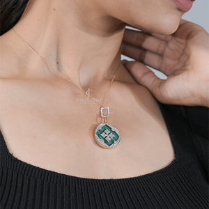 Elegant Round Lab Grown Pendent | IGI Certified | E-F Color | VVS- VS Clarity | White Gold