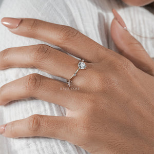 Delicate Round IGI Certified Band | Moissanite Jewelry | IGI Certified | E-F Color | VVS- VS Clarity