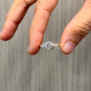 Three Stone Round Diamond Ring | Engagement Ring | Lab Grown Diamonds | IGI Certified