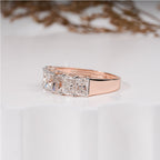 2.30 Carat Radiant Diamond Six Stone Halia Band