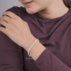 Exquisite Marquise Cut Lab Grown Diamond Bracelet Wedding Jewelry Collection, Engagement Bracelet