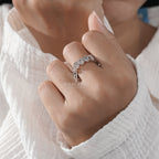 Oval-Cut Diamond Eternity Band in Rose Gold Full Circle Setting