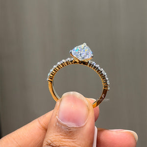 2CT Pear Engagement Ring | Lab Grown Diamonds | IGI Certified
