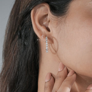 Marquise & Round Hoop Earrings for Women | Earrings | EF Color | VVS-VS Clarity | IGI Certified