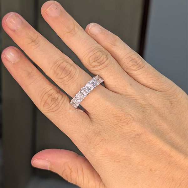 Princess cut Wedding Diamond Band | Engagement Ring | Lab Grown Diamonds | IGI Certified