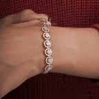 Round Moissanite Diamond Tennis Bracelet