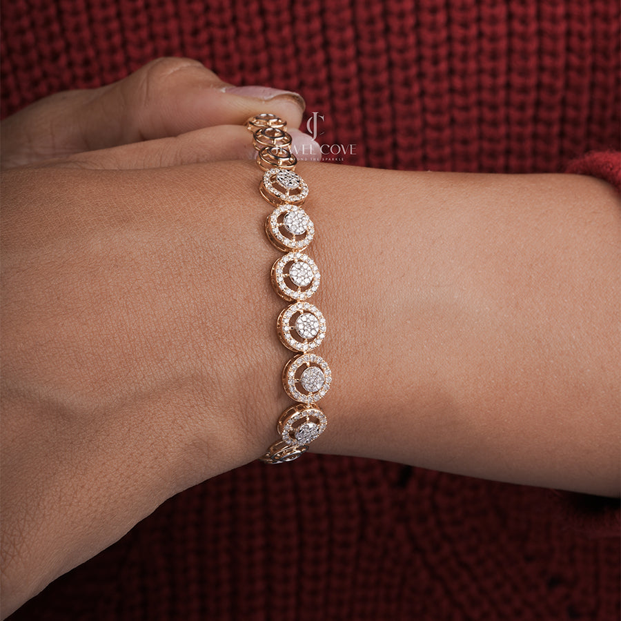 Lab Grown Round Diamond Tennis Bracelet