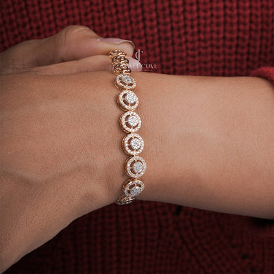 Lab Grown Round Diamond Tennis Bracelet