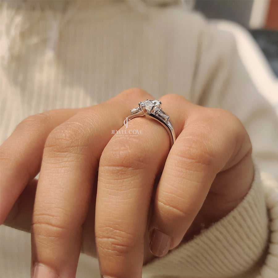 Marquise and Pear Engagement Ring | Lab Grown Diamonds | IGI Certified