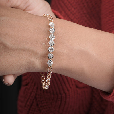 Linked Luxury Moissanite Diamond Bracelet