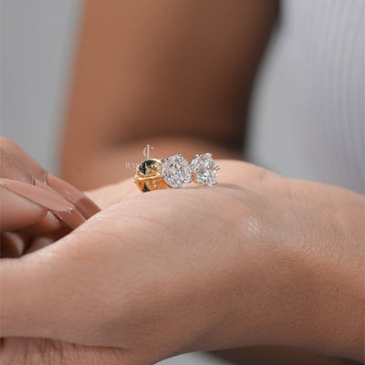 Elegant 2.00 Ct Round Diamond Stud Earrings – 6-Prong Setting