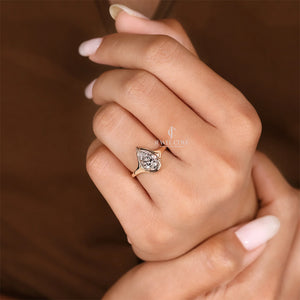 Pear Cut Diamond Ring in Solitaire Setting Lab-Grown Diamond Ring | IGI Certified