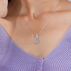 Graceful Diamond Pendant Necklace for Everyday Elegance (ONLY PENDENT)