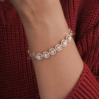 Round Moissanite Diamond Tennis Bracelet
