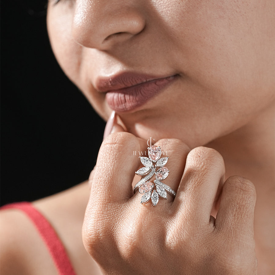 Luxury Exclusive Design With Gemstone Bridal Ring