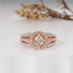 Classic Round Moissanite Solitaire Engagement Ring