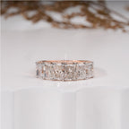 2.30 Carat Radiant Diamond Six Stone Halia Band