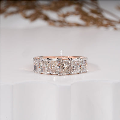 2.30 Carat Radiant Diamond Six Stone Halia Band