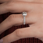 Round Diamond Mellisa Hidden Halo Ring