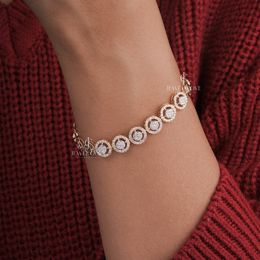 Lab Grown Round Diamond Tennis Bracelet