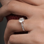 Round Diamond Lucinda Style Engagement Ring For Her