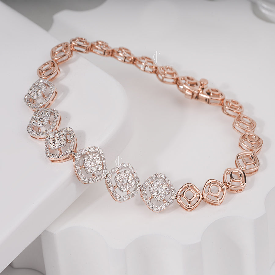 True Love Round Diamond Bracelet