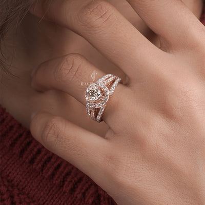 Classic Round Moissanite Solitaire Engagement Ring