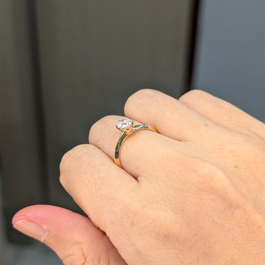 Round Solitaire Diamond Ring| Engagement Ring | Lab Grown Diamonds | IGI Certified